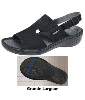 Chaussures femme confort grande largeur de marche