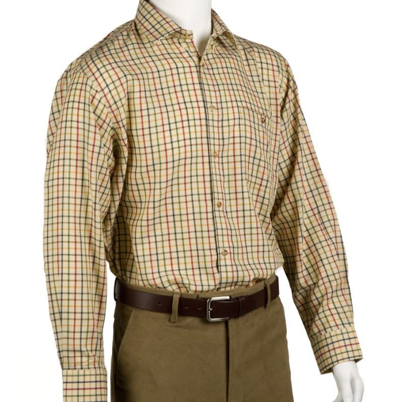Chemise manches longues coupe droite tissage Oxford homme