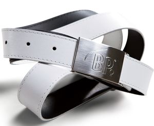 ceinture cuir réversible noir blanc