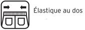taille �lastiqu�e r�glable au dos