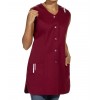 Blouse femme mi-longue 2 poches Bordeaux