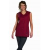 Blouse femme sans manche 2 poches Bordeaux