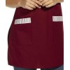 Chasuble Bordeaux rayures poches