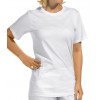 Tee-shirt mixte Col rond coton Blanc