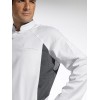 Veste cuisine Stretch respirant au dos et aisselles Blanc  Gris