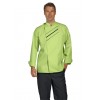 Veste cuisine Unisex Vert clair Passepoil Noir