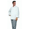 Veste cuisine homme femme coton sergé Blanc