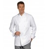 Veste de cuisine, Boutons blanc cousus, 100% coton sergé, Poche poitrine 