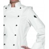 Veste de cuisine femme, poche sur manche