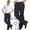 Pantalon homme noir, très confortable, Ceinture avec partie élastiquée, Stretch extensible