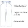 Pantalon homme Stretch 4 poches Blanc