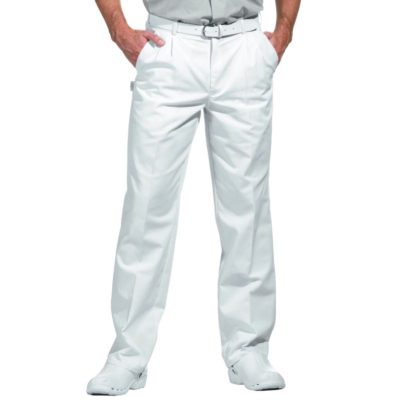 Homme Pantalon À Pinces Braddon Blanc Cassé Blanc