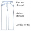 Schéma pantalon Stretch blanc femme