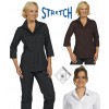 Chemisier manches trois quarts, Stretch extrêmement confortable, ligne impeccable