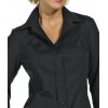 Chemisier chic manche 3/4 Stretch noir