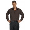 Chemise manche longue Stretch Chocolat