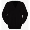 Pull homme Col V Manche longue Noir