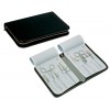 Trousse pour instruments, 18 x 10 cm, cuir véritable anti-rayures
