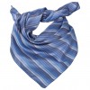 Foulard femme à rayures Lavable Bleu