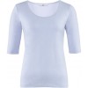 T-shirt Col danseuse Slim Stretch Bleu pâle