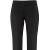 Pantalon femme Coupe droite 2 boutons Noir