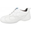 Chaussures de travail confort, Cuir blanc, doublure absorbante et climatisante