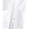  blouse homme bouton pression Blanc