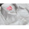 Chemise blanche à rayures grises trés beau tissu