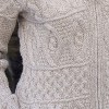 Manteau de laine type pull irlandais pure laine Merino
