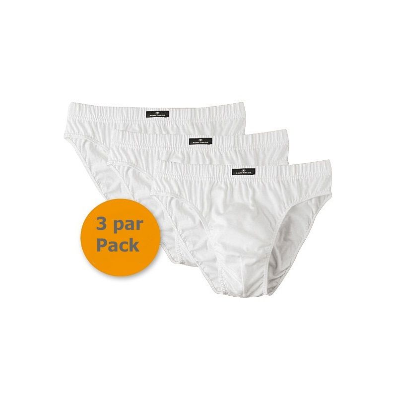 Slip blanc homme, Taille S,100 Coton, Pack de 3