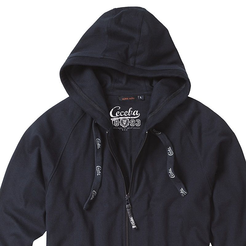 Veste ?� capuche, Fermeture ?� glissi?�re, Poche kangourou, Poignets et ourlet c?�tel?�s