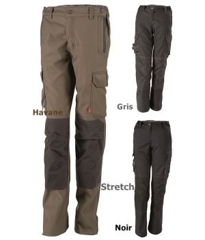 Pantalon de Travail Femme Adolphe Lafont, Confort du Stretch, Ceinture élastiquée
