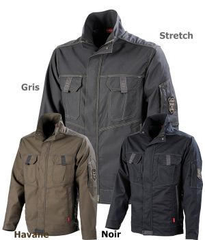 Blouson de travail Keme Lafont, Noir taille M, Confort du Stretch.