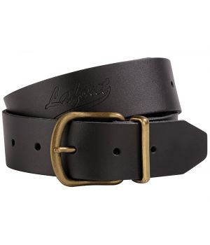 Ceinture Lafont cuir véritable, Boucle en finition vieux laiton