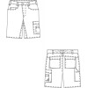 Short travail Taille élastique dos