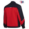 Blouson de travail PolyCoton Rouge-noir