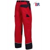 Pantalon travail look jeune Rouge-noir