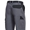 Pantalon de travail poches nombreuses Gris-noir