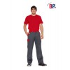 pantalon travail costaud Gris-rouge