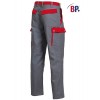 pantalon travail poches nombreuses Gris-rouge