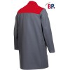 blouse atelier homme polycoton Gris-Rouge