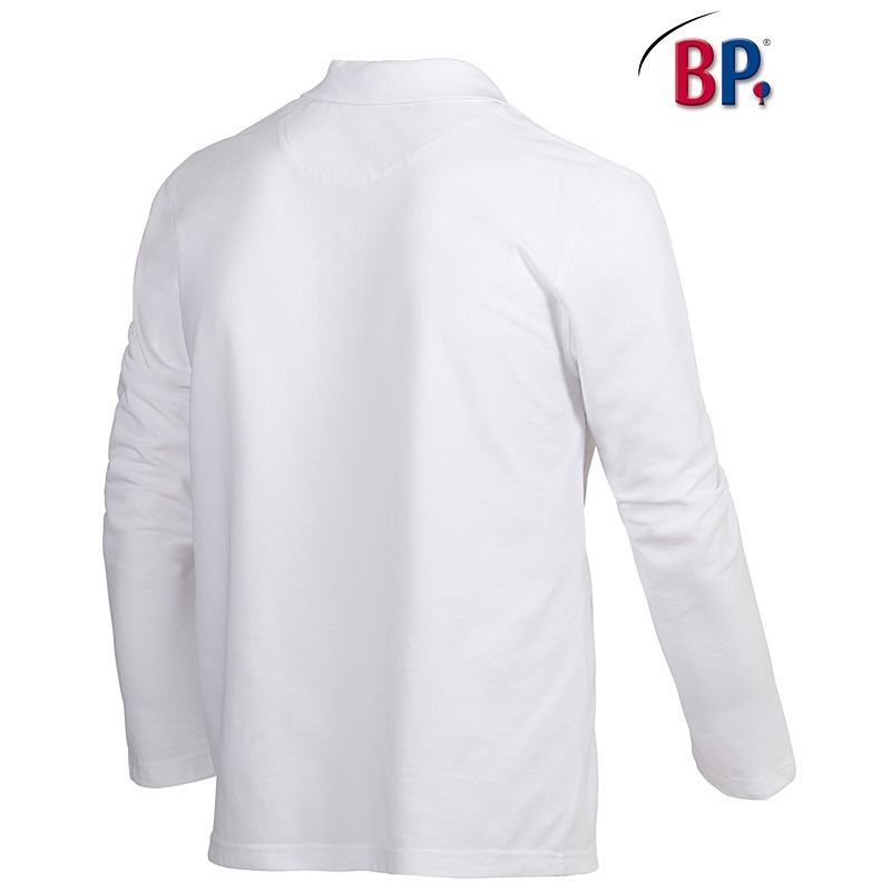 Polo Mixte Manches Longues Col Polo Avec Patte A Boutons Peut Bouillir