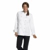 Veste de cuisine femme manches longues blanche