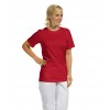 Tee-shirt homme femme Col rond Rouge