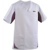 Marinière médicale Homme 3 Poches Blanc et Violet