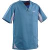  Marinière médicale Homme 3 Poches Turquoise et Blanc