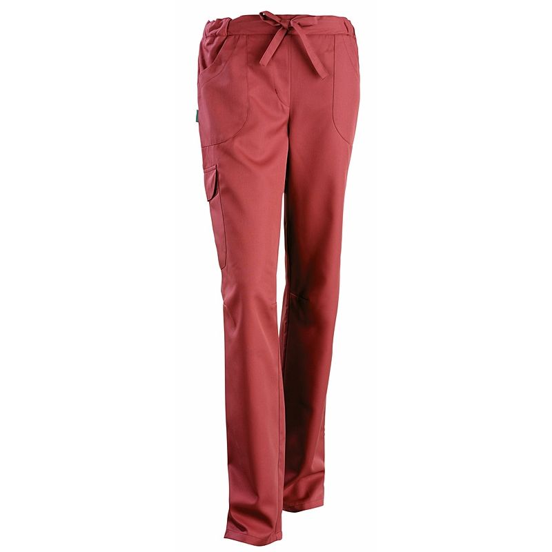 Pantalon Femme, Pantalon Décontracté Taille Moyenne Fibre Polyester 4  Poches Poignet Cinch Pour Shopping Abricot M