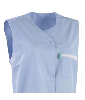 Blouse femme sans manches, Bleu ciel taille 1.