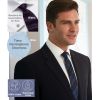 Chemise Homme Manches longues, 100 % Coton  avec Boutons manchettes en soie