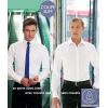 Chemise blanche, Coupe Slim Fit, Manches longues, Polyester Coton